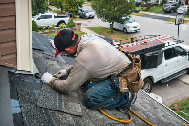 Professional Roof Inspection technician working in Mill Neck, NY